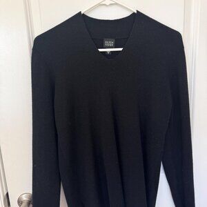 Eileen Fisher Black Italian Yard Sweater Size Small
